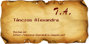 Tánczos Alexandra névjegykártya